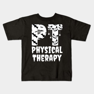 halloween pt physical therapist Kids T-Shirt